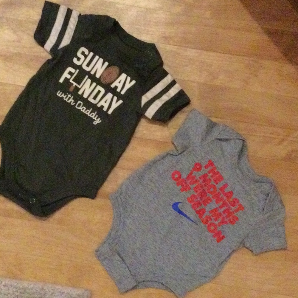 Cute onesies Nike/Garanimals size 0-3M